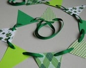 Ready to ship Paper Garland St Patricks Day Decorations Holiday Garland St Pattys Decor St Pattys Bunting Photo Prop
