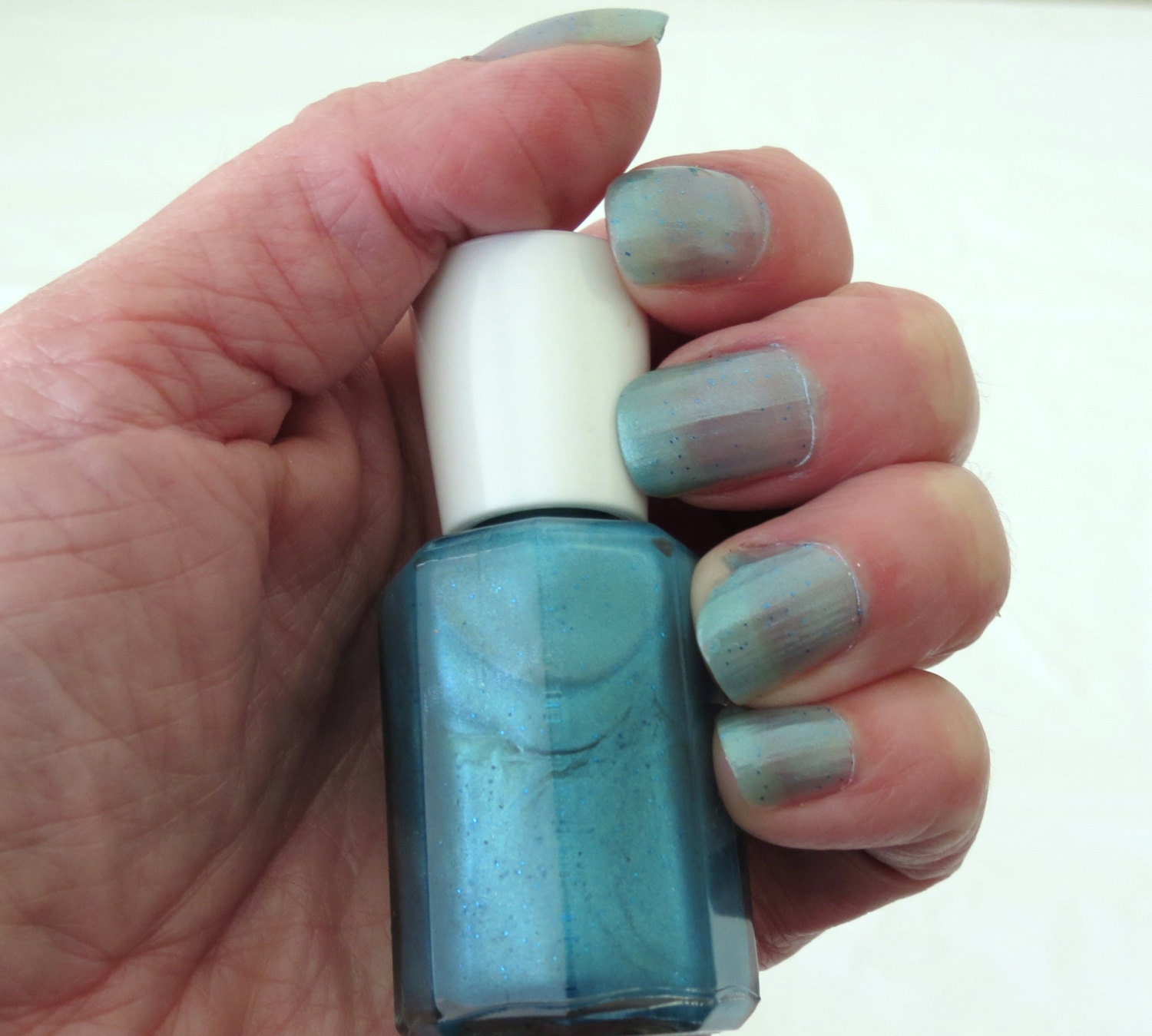 Coral Reef Blue Glitter Nail Polish