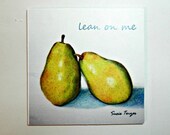 Fine Art Print Pears Ready To Hang 6 x 6