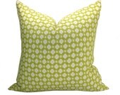 Betwixt pillow cover in Chartreuse/Ivory - 20 x 20