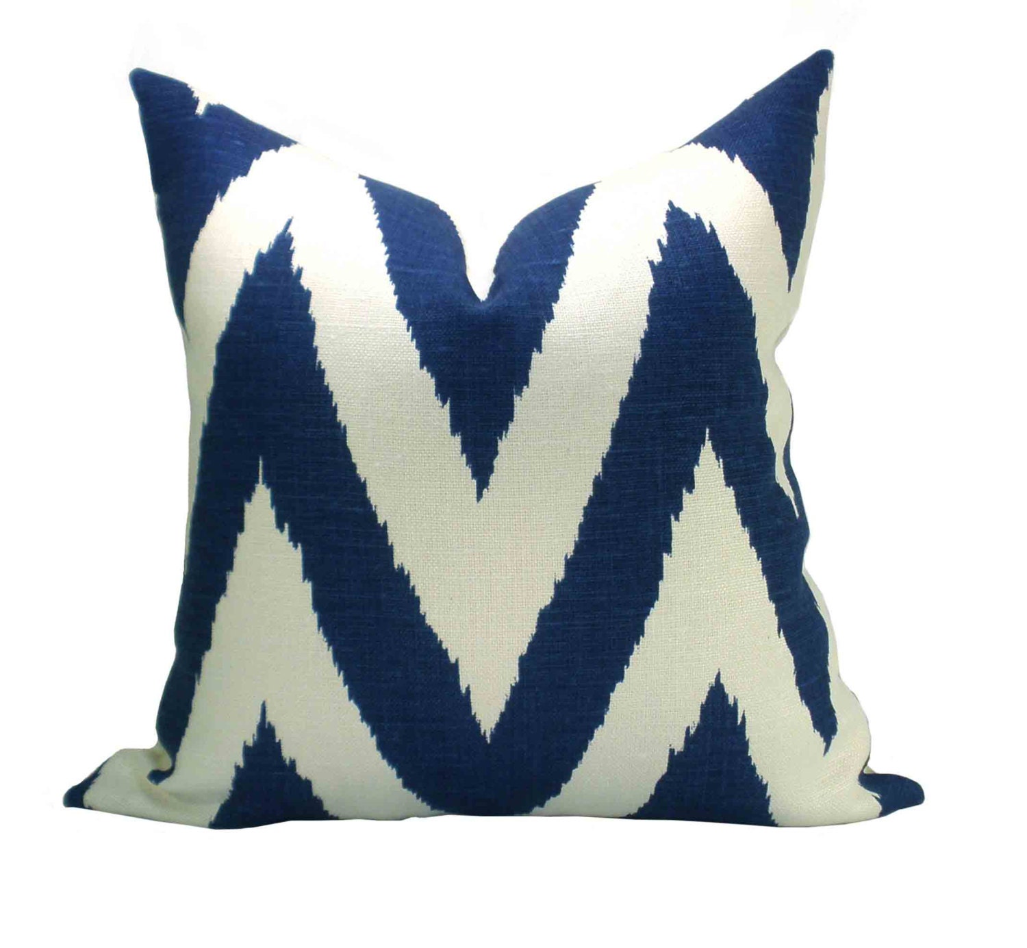 Quadrille Tashkent pillow cover in Royal Blue - 18 x 18