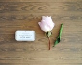 Rose Mint 100% Natural Lip Balm - Beeswax, Vitamin E, Floral Spearmint Balm