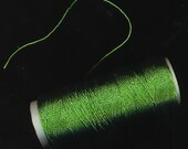 Vintage GREEN LAME Metallic Thread 10 Yds - TheMaineCoonCat Vintage GREEN LAME Metallic Thread 10 Yds - TheMaineCoonCat
