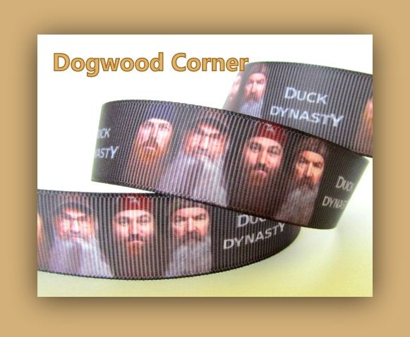 3 Yards  - 7/8" - Duck Dynasty Ribbon - Make Bows, Scrapbook, Sewing, Crafts.