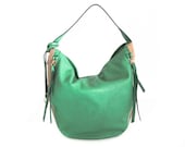 vegan leather handbag purse green and soil  -.-  the Kane big -.-  25% launch discount