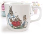 Vintage Wedgwood Peter Rabbit Mug/Cup, Beatrix Potter Collectible, England, Frederick Warne