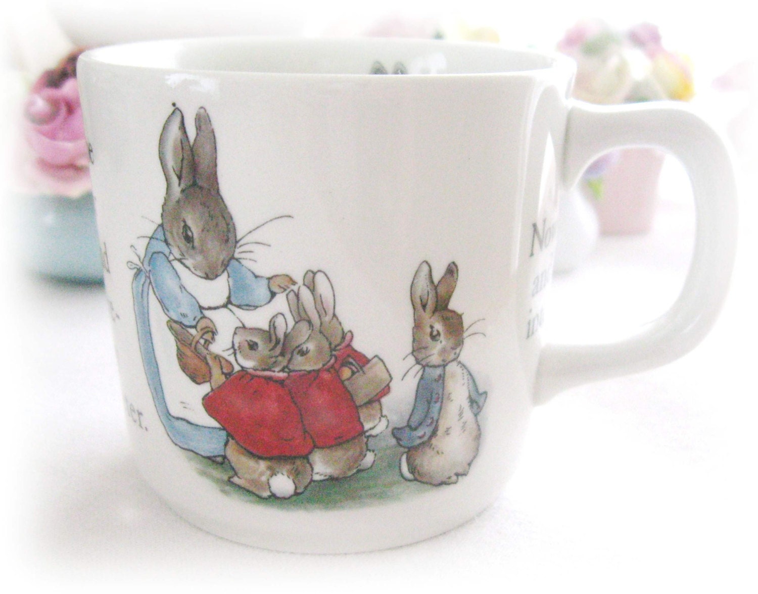 Vintage Wedgwood Peter Rabbit Mug/Cup, Beatrix Potter Collectible, England, Frederick Warne