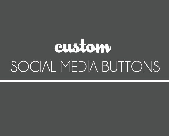 Custom Social Media Buttons -  blog, modern, simple, and made to order , blogger blogs, wordpress blogs, websites