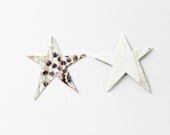 Modern Polka Dot Star Die Cuts - Folk Stars - Natural Cream