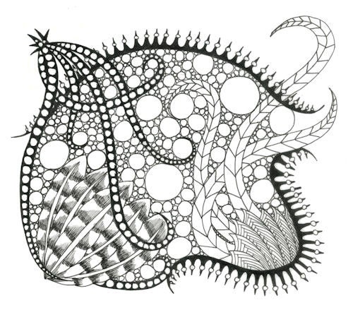 Printable Zendoodle Coloring Page