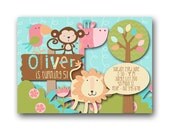 Printable Jungle / Zoo Invitation and FREE Bag Tag Set - Print it yourself - Digital Invitation Il_170x135