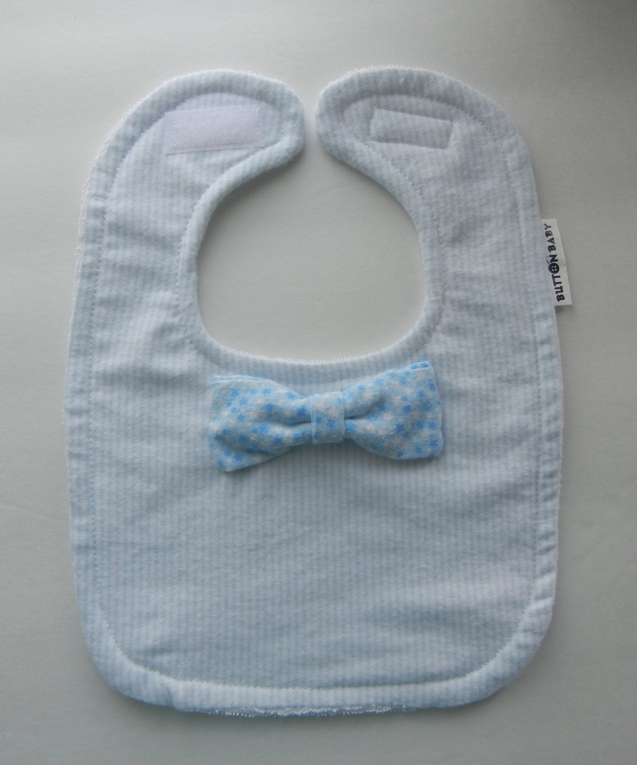 BABY BIB - Blue Bow Tie - Shower gift - Baby Shower