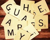5 Inch Wooden Scrabble Tile Wall Plaques