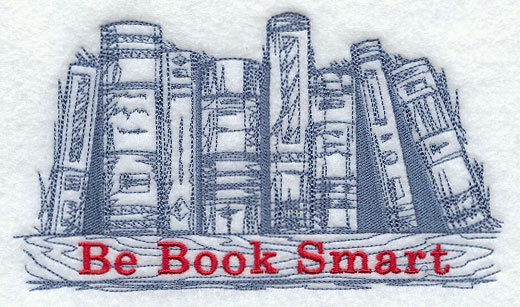 Be Book Smart Embroidered Flour Sack Hand/Dish Towel