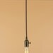 Bare Bulb Pendant Light - Antique Reproduction Cloth Wire - Edison Light Bulb - Minimalist Home Decor