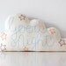 Cloud Cushion Hand Sewn Embroidery Nursery Decoration SMALL MAde to Order