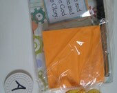 Acrylic Notepad  with Sticky Notes & Verse - Oranges, Yellows and Purples