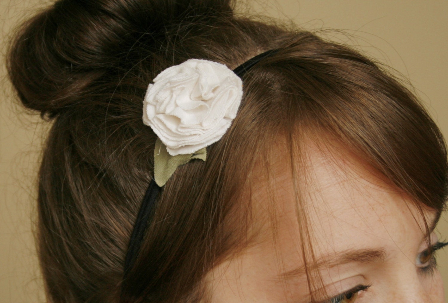 recycled t-shirt flower headband