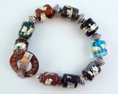 Lampwork Jewelry Beaded Bracelet - 'Gypsy'