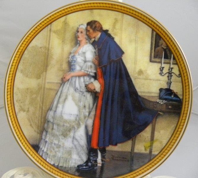 Norman Rockwell Collector Plate - Unexpected Proposal 1986 First Issue