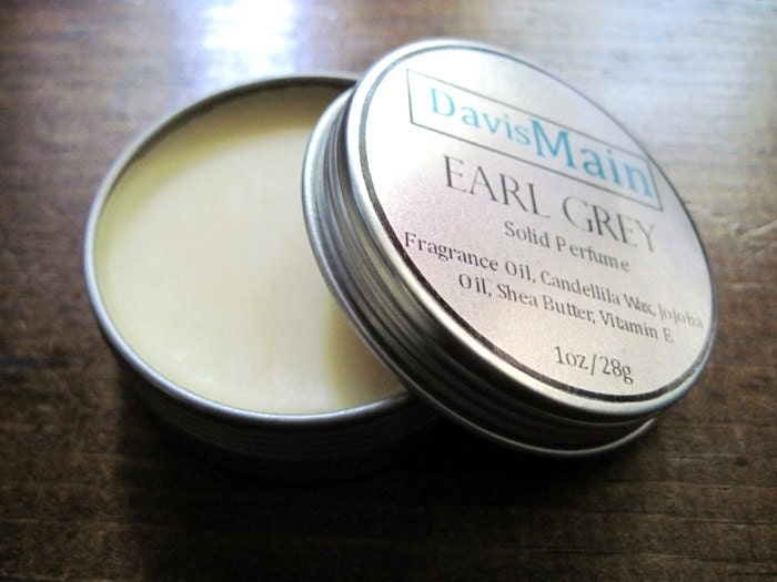 Earl Grey Solid Perfume Fragrance, 1 ounce