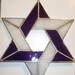 Star of David Tree Topper, Large Six Point Star Hand Made for Blended Families