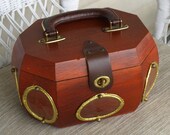 Vintage Wooden Purse