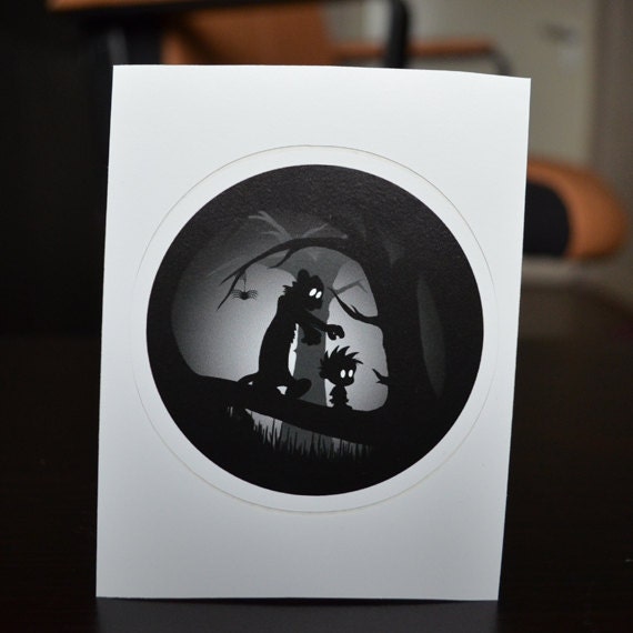 A Wrong Turn - Limbo - Calvin and Hobbes inspired die cut STICKER