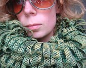 huge BESPOKE handmade ARMY SNOOD scarf