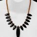 High Drama Black Dagger Statement Necklace, With Free Earrings