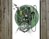 Ghostbusters Proton Pack geek art movie poster nerd poster print size 11x17 retro art