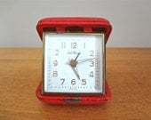 Vintage Mid-Century Seth Thomas Travel Alarm Clock Made in Germany - Works