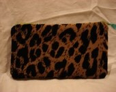 lush leopard zipper pouch