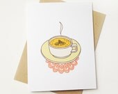 A bowl of warm soup to make you feel better Card