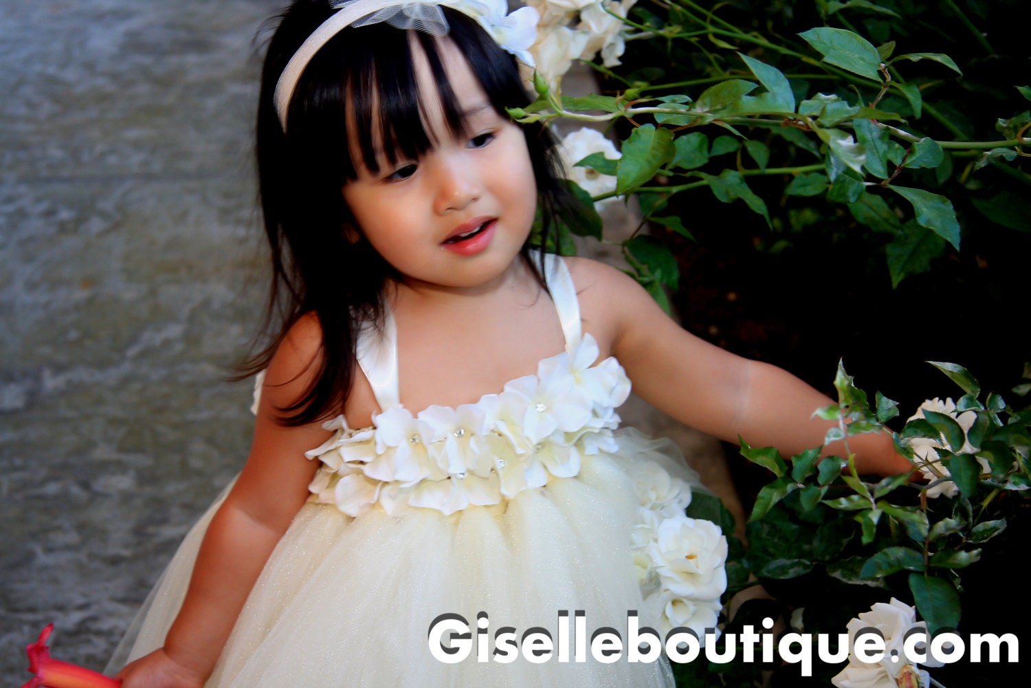 Flower girl dress Ivory Shimmery . baby tutu dress, toddler tutu dress, wedding, birthday, Newborn, 2t,3t,4t,5t