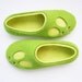 Felted summer colors adult size slippers BALLOONS