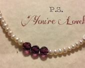 Birthstone Necklace: February 