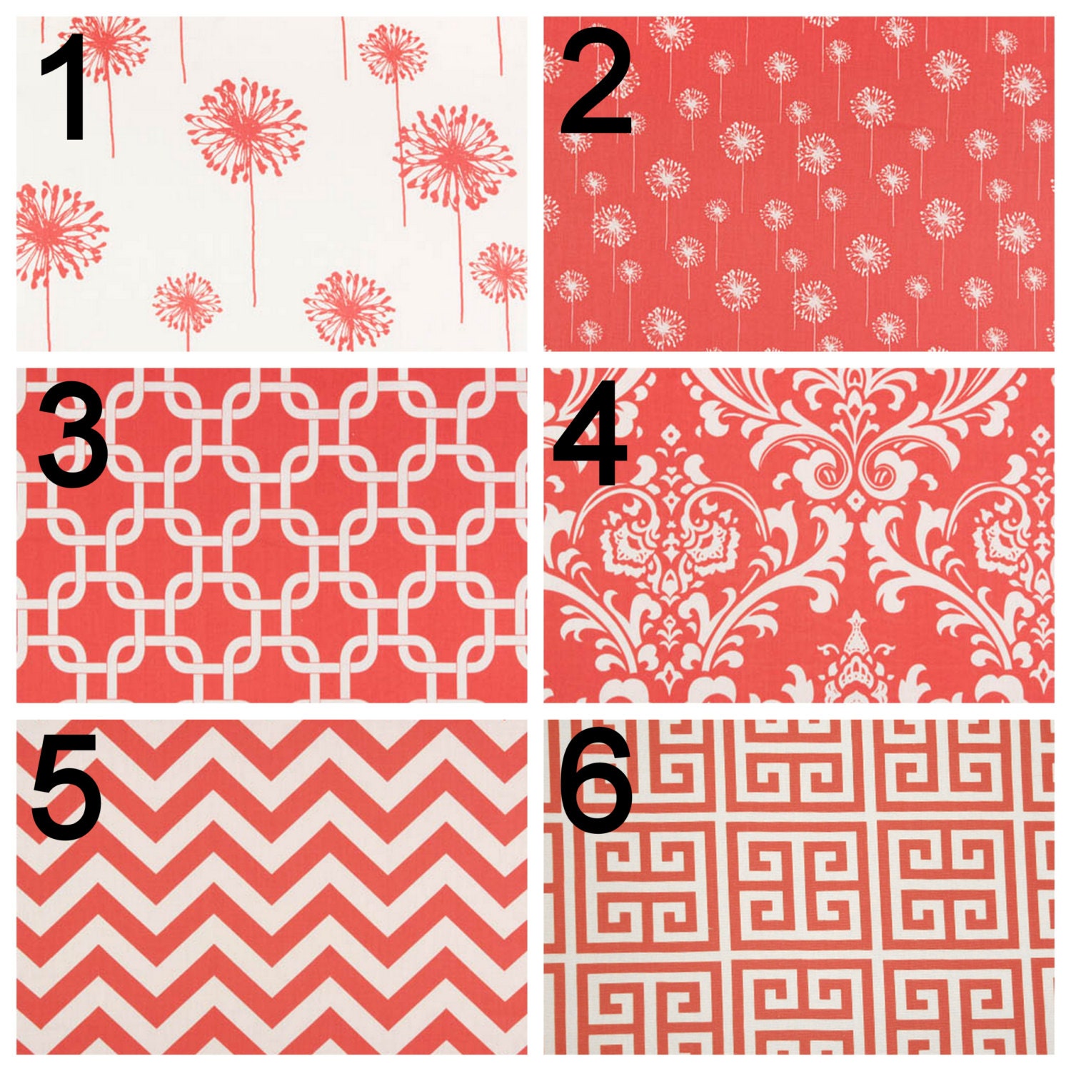Curtains- Pair of Drapery Panels- Premier Prints Coral Curtains- 50x63 inch Drapes- You Choose Fabric
