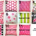 MEMORIAL DAY SALE- Premier Prints Candy Pink Pillow Cover- 14x14 inches- Hidden Zipper Closure- You Choose