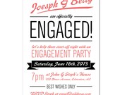 engagement party invitation - DIY printable file by YellowBrickStudio