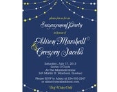 engagement party invitation - DIY printable file by YellowBrickStudio