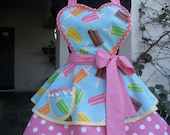 Dreamcicle Popcicle Freeze Retro Womens Apron