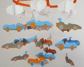 Cars and Clouds Decorative Baby Mobile