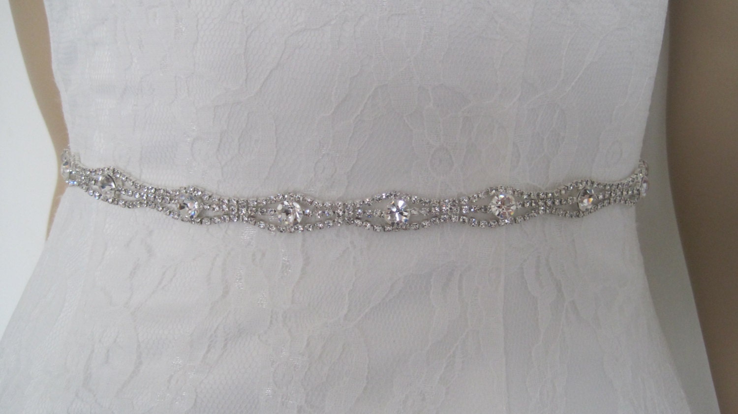 Thin Crystal bridal belt,skinny Wedding dress belt,crystal bridal sash,crystal wedding belt,--sky