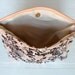 MERMAID Sequin and PEACH Leather Clutch. Metallic Clutch. Leather Envelope Clutch. Peach Leather Clutch