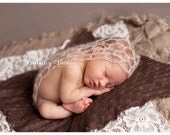 Loose Lacy Mohair Wrap 24x16 - Newborn Photography Prop