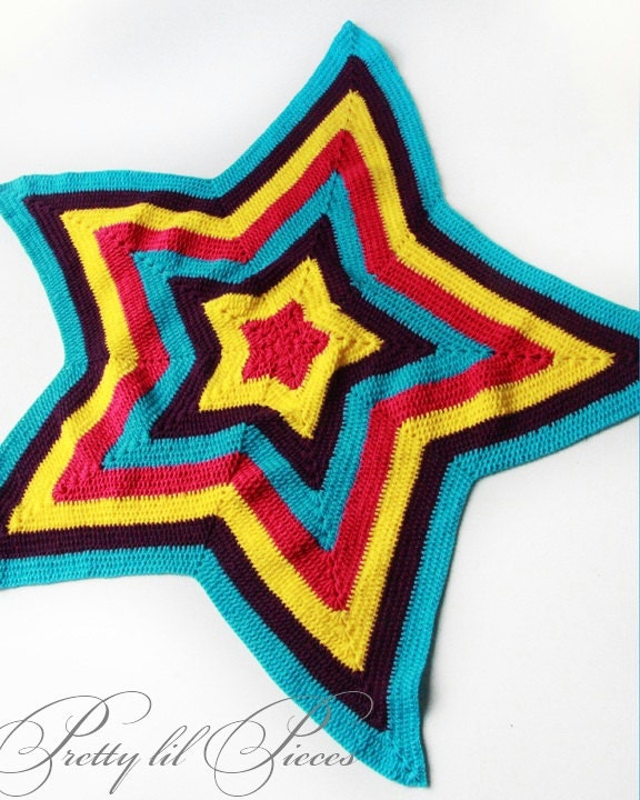 Custom order star baby afghan in your choice of colors