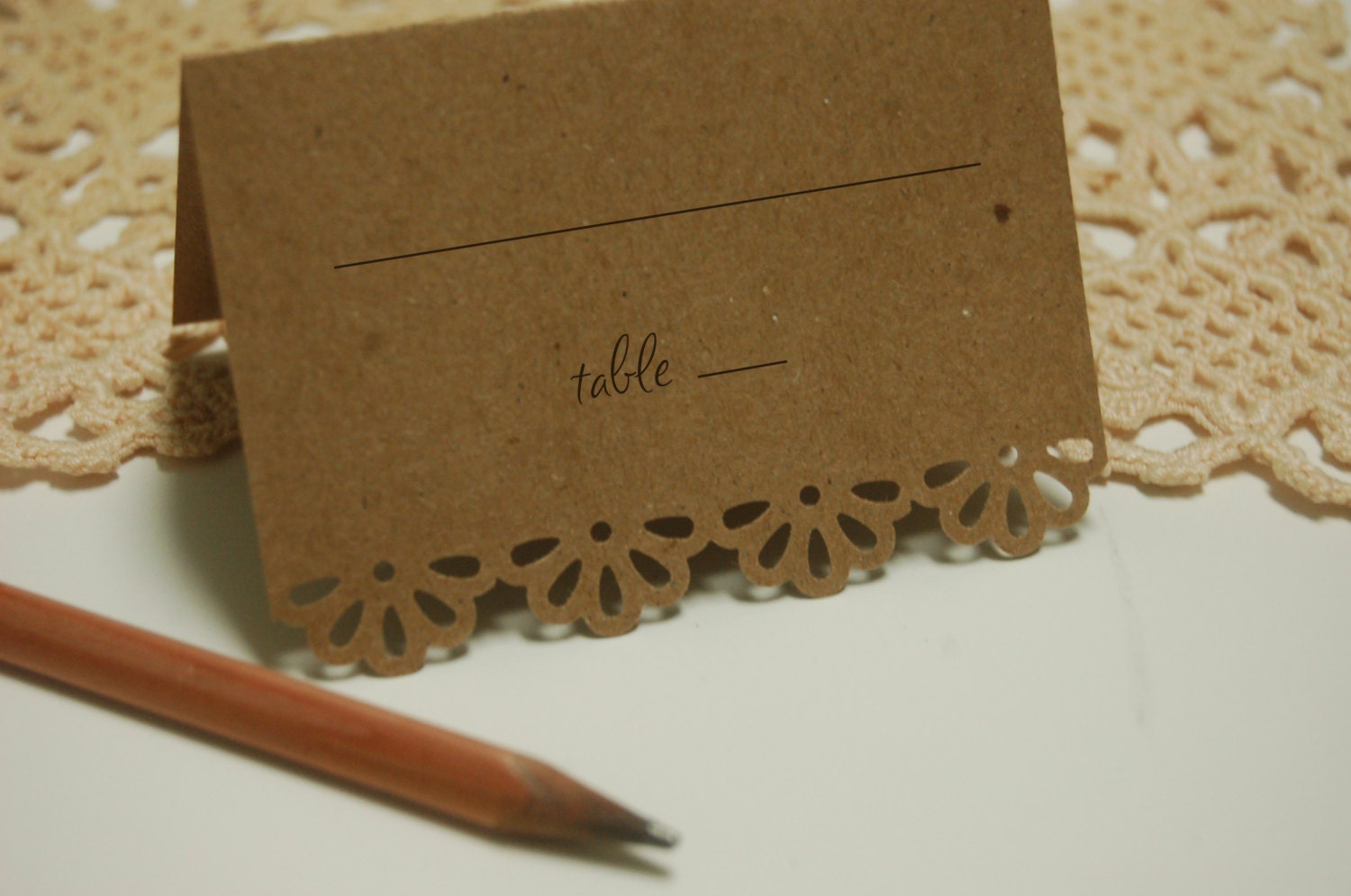 Escort card, place card, DIY - set of 20