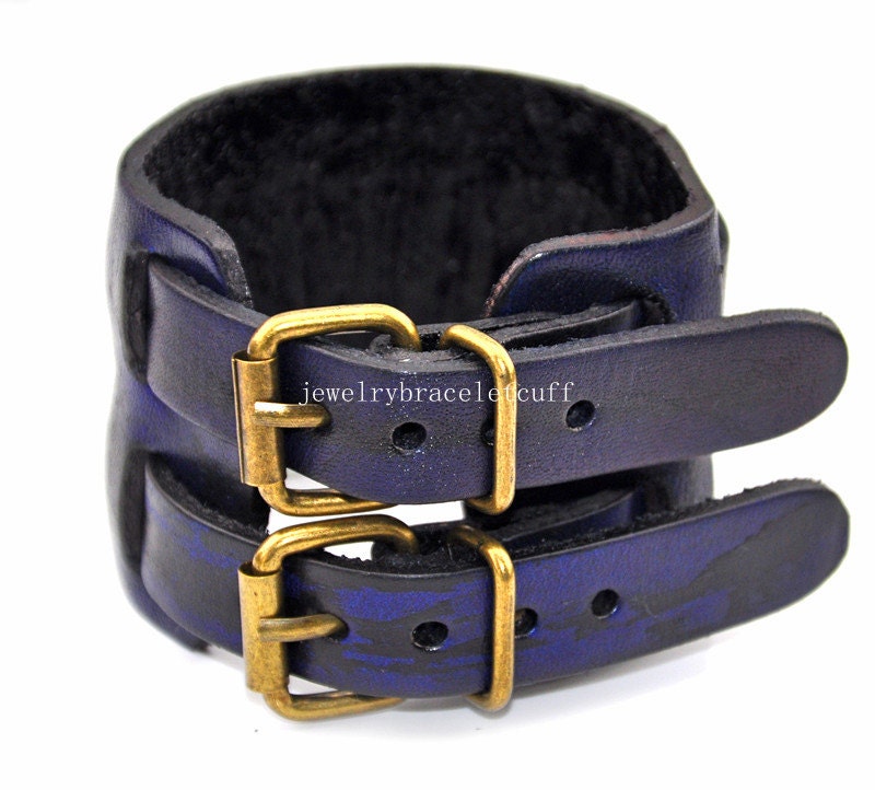 jewelry bangle double metal buckle bracelet leather bracelet men bracelet women bracelet made of leather and alloy buckle cuff wrist sh-0797