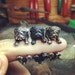 YaciKopo handmade Pug dog ring black / silver / golden colour